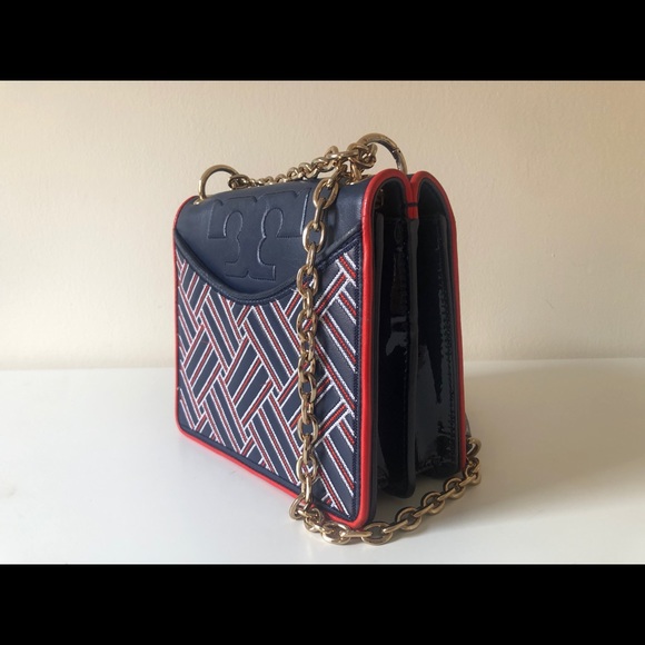 Tory Burch Embroidered Double Flap Crossbody bag - Picture 3 of 5